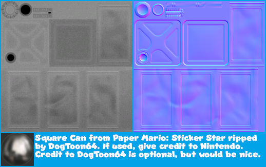 Paper Mario: Sticker Star - Square Can