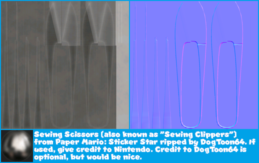 Paper Mario: Sticker Star - Sewing Scissors / Sewing Clippers