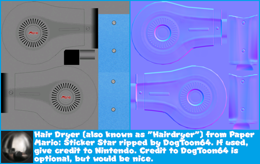Paper Mario: Sticker Star - Hair Dryer / Hairdryer