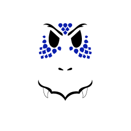 Blue Ultimate Dragon Face