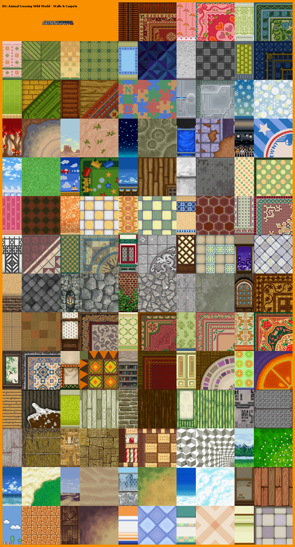 The Textures Resource - Full Texture View - Animal Crossing: Wild World ...