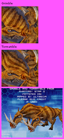Phantasy Star 0 - Grimble & Tormatible
