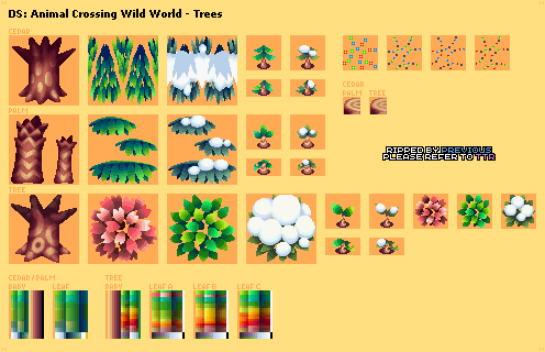 Animal Crossing: Wild World - Trees