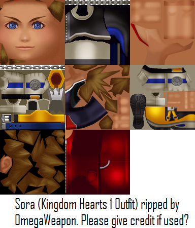 Kingdom Hearts 2 Final Mix - Sora (Kingdom Hearts 1 Outfit)