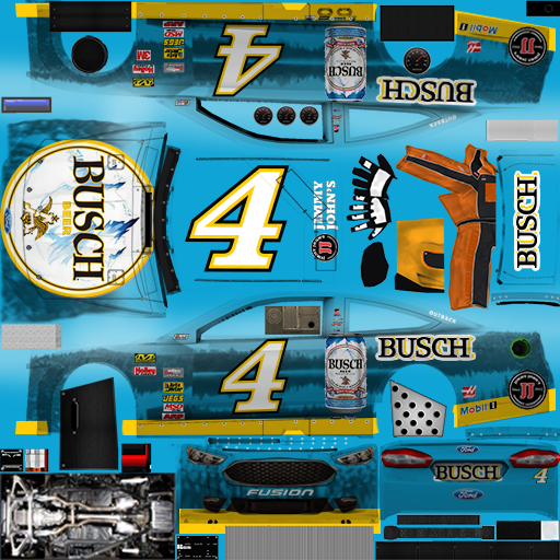 NASCAR RaceView Mobile - #4 Busch Beer Ford