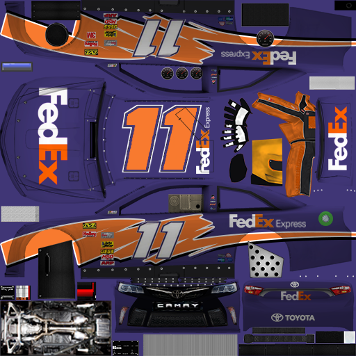 NASCAR RaceView Mobile - #11 FedEx Express Toyota