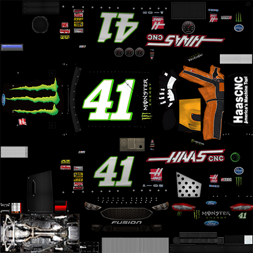 #41 Monster Energy/Haas Automation Ford