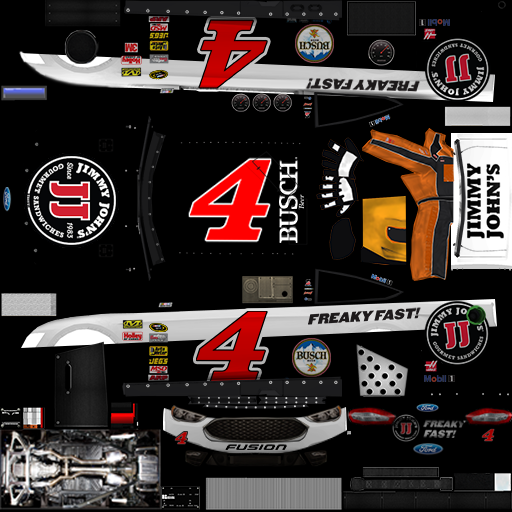 NASCAR RaceView Mobile - #4 Jimmy John's Ford