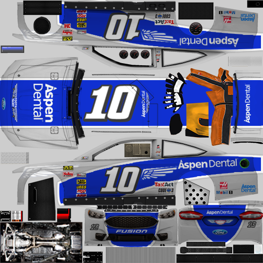 NASCAR RaceView Mobile - #10 Aspen Dental Ford