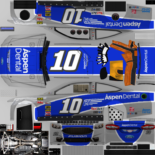NASCAR RaceView Mobile - #10 Aspen Dental Ford v2