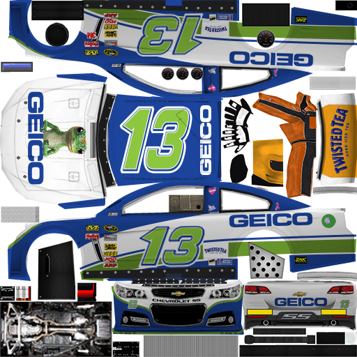 NASCAR RaceView Mobile - #13 GEICO Chevrolet