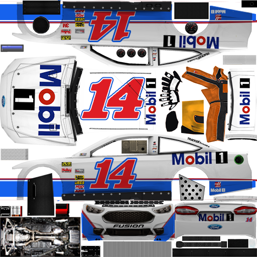 NASCAR RaceView Mobile - #14 Mobil 1 Ford