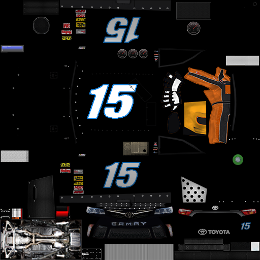 NASCAR RaceView Mobile - #15 Unsponsored Toyota