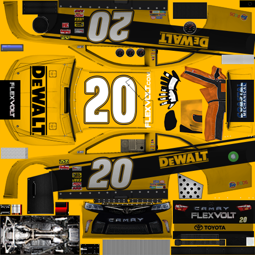 NASCAR RaceView Mobile - #20 DeWalt Flexvolt Toyota