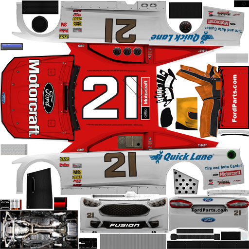NASCAR RaceView Mobile - #21 Motorcraft/Quick Lane Tire & Auto Center Ford