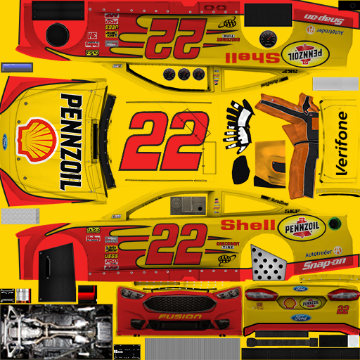 NASCAR RaceView Mobile - #22 Shell Pennzoil Ford Alt.