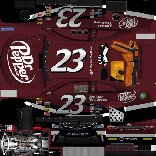 NASCAR RaceView Mobile - #23 Dr Pepper Toyota