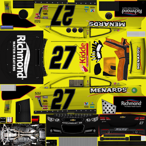NASCAR RaceView Mobile - #27 Richmond/Menards Chevrolet