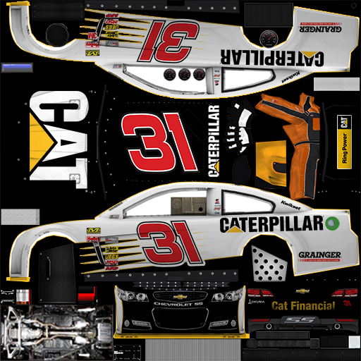 NASCAR RaceView Mobile - #31 Caterpillar Chevrolet
