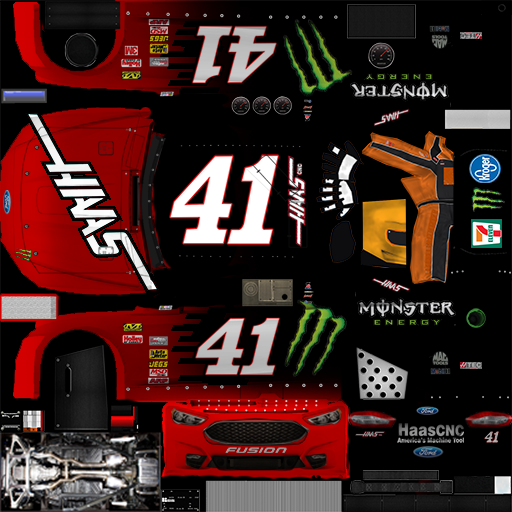 #41 Haas Automation/Monster Energy Ford
