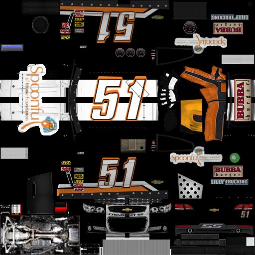 NASCAR RaceView Mobile - #51 Spoonful of Music Foundation Chevrolet