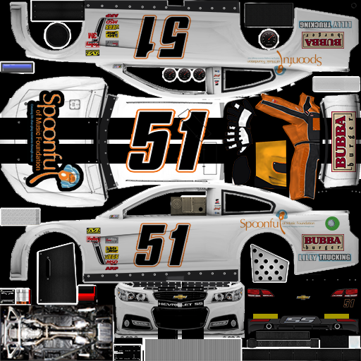 NASCAR RaceView Mobile - #51 Spoonful of Music Foundation Chevrolet