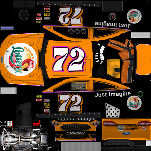 #72 Florida Lottery Ford