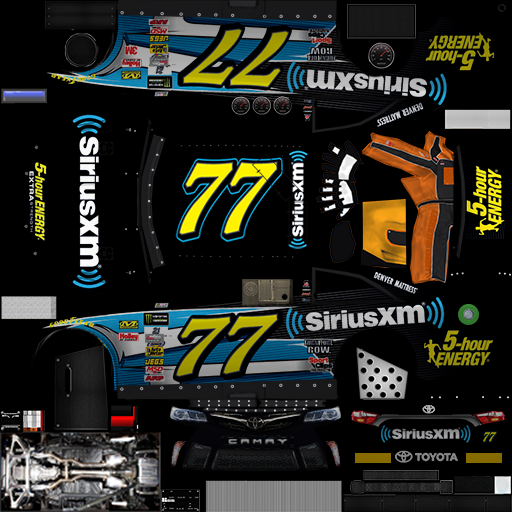 NASCAR RaceView Mobile - #77 SiriusXM Toyota