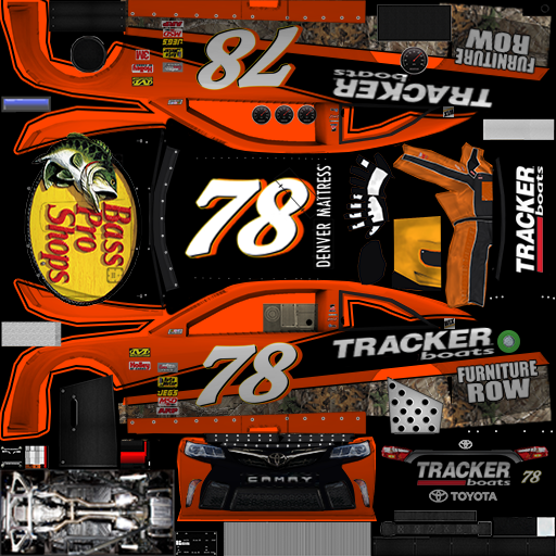 NASCAR RaceView Mobile - #78 Bass Pro Shops/TRACKER Toyota