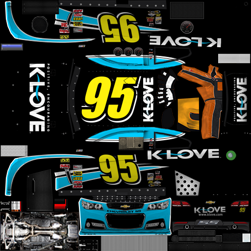 NASCAR RaceView Mobile - #95 K-Love Radio Chevrolet