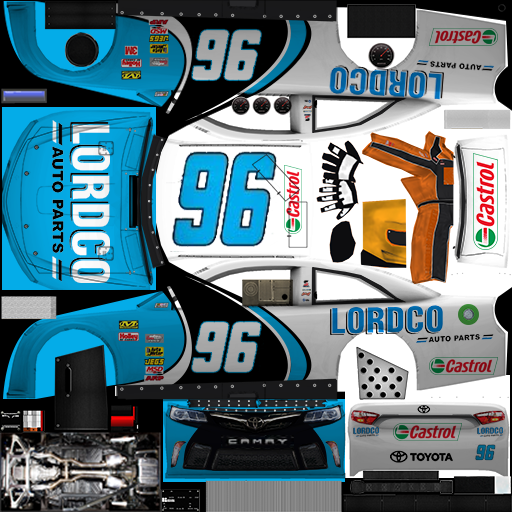 NASCAR RaceView Mobile - #96 Lordco/Castrol Toyota