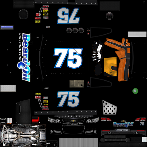 NASCAR RaceView Mobile - #75 Beard Oil Distributing Chevrolet