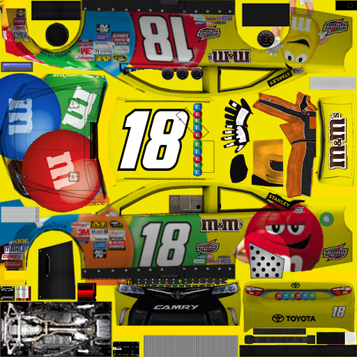 NASCAR RaceView Mobile - #18 M&M's Toyota v1