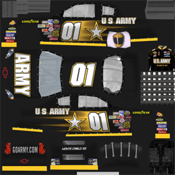 NASCAR RaceView - #01 U.S. Army Chevrolet