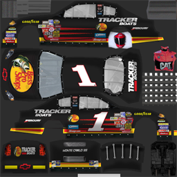 NASCAR RaceView - #1 Bass Pro Shops / Tracker Boats Chevrolet (Error)