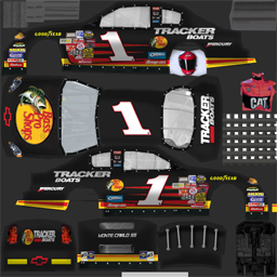 NASCAR RaceView - #1 Bass Pro Shops / Tracker Boats Chevrolet