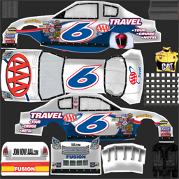 NASCAR RaceView - #6 AAA Travel Ford