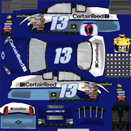 NASCAR RaceView - #13 CertainTeed/Ginn Resorts