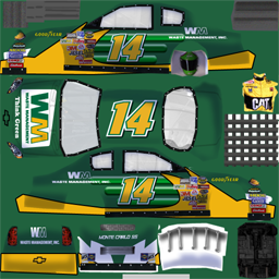 NASCAR RaceView - #14 Waste Management Chevrolet