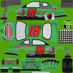NASCAR RaceView - #18 Interstate Batteries Chevrolet (2006)
