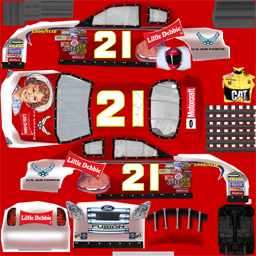NASCAR RaceView - #21 Little Debbie Snack Cakes Ford