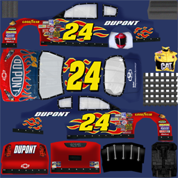 NASCAR RaceView - #24 DuPont Chevrolet