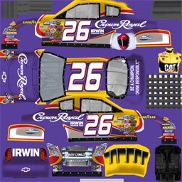 NASCAR RaceView - #26 Crown Royal Chevrolet (Error)