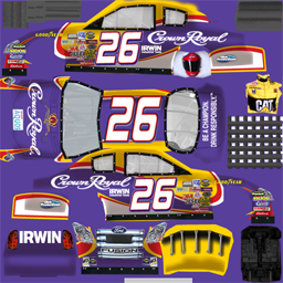 NASCAR RaceView - #26 Crown Royal Ford