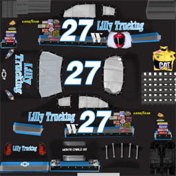 NASCAR RaceView - #27 Lilly Trucking of Virginia Chevrolet