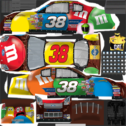NASCAR RaceView - #38 M&M's Ford