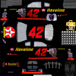 NASCAR RaceView - #42 Texaco/Havoline Dodge