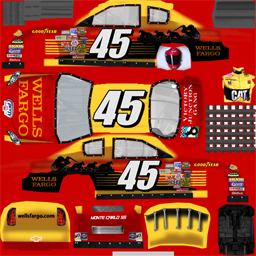 NASCAR RaceView - #45 Wells Fargo Chevrolet