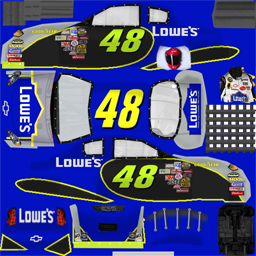 NASCAR RaceView - #48 Lowe's Chevrolet