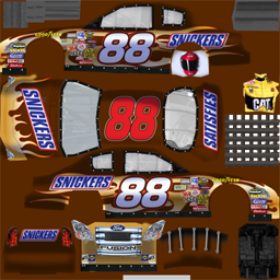 NASCAR RaceView - #88 Snickers Ford